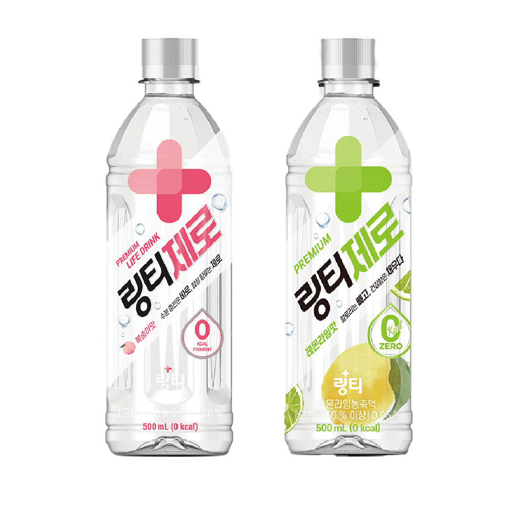 링티 링티 제로 복숭아맛 레몬라임 500ml 24개 - 위시버킷