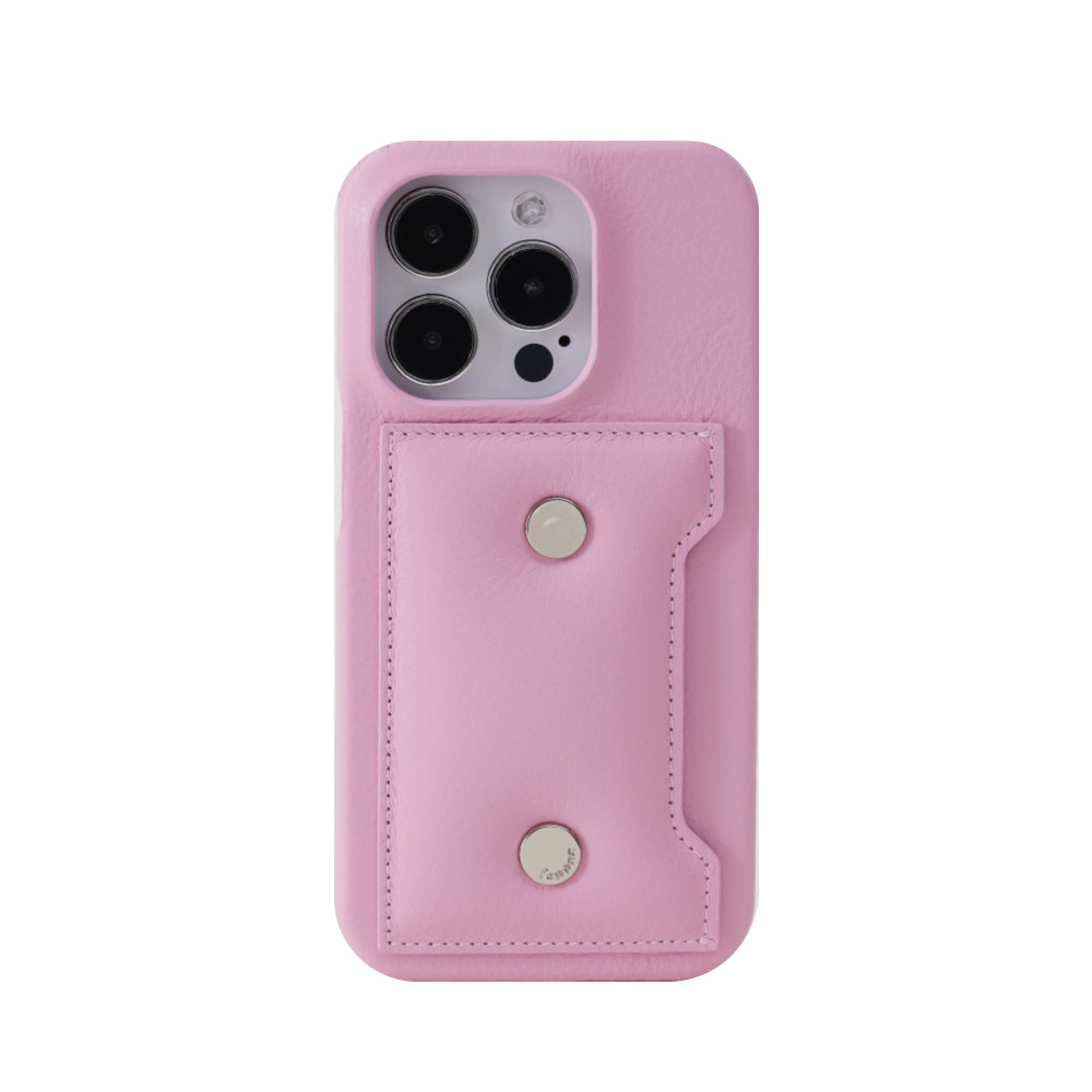 페넥 FENNEC CIRCLE PADDING iPHONE 14 PRO CARD CASE - PINK / 페넥 써클 패딩 아이폰 ...