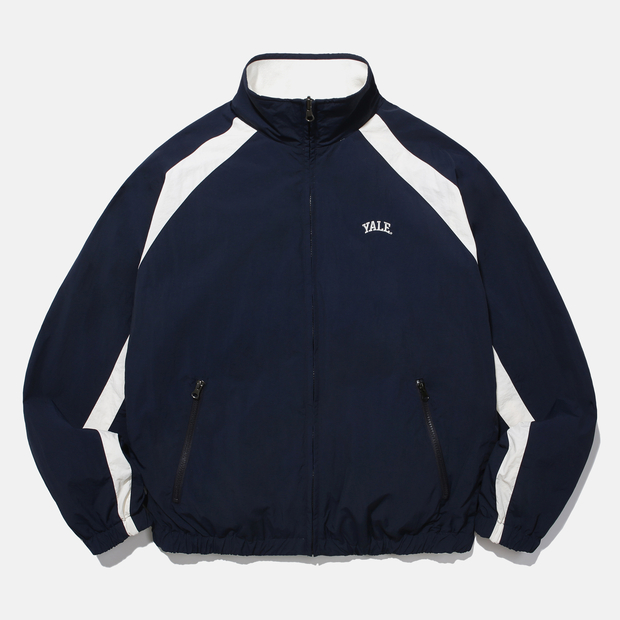 데상트 [DESCENTE X YALE] REVERSIBLE FLEECE COMFORT TRACK JACKET / NAVY - 위시버킷