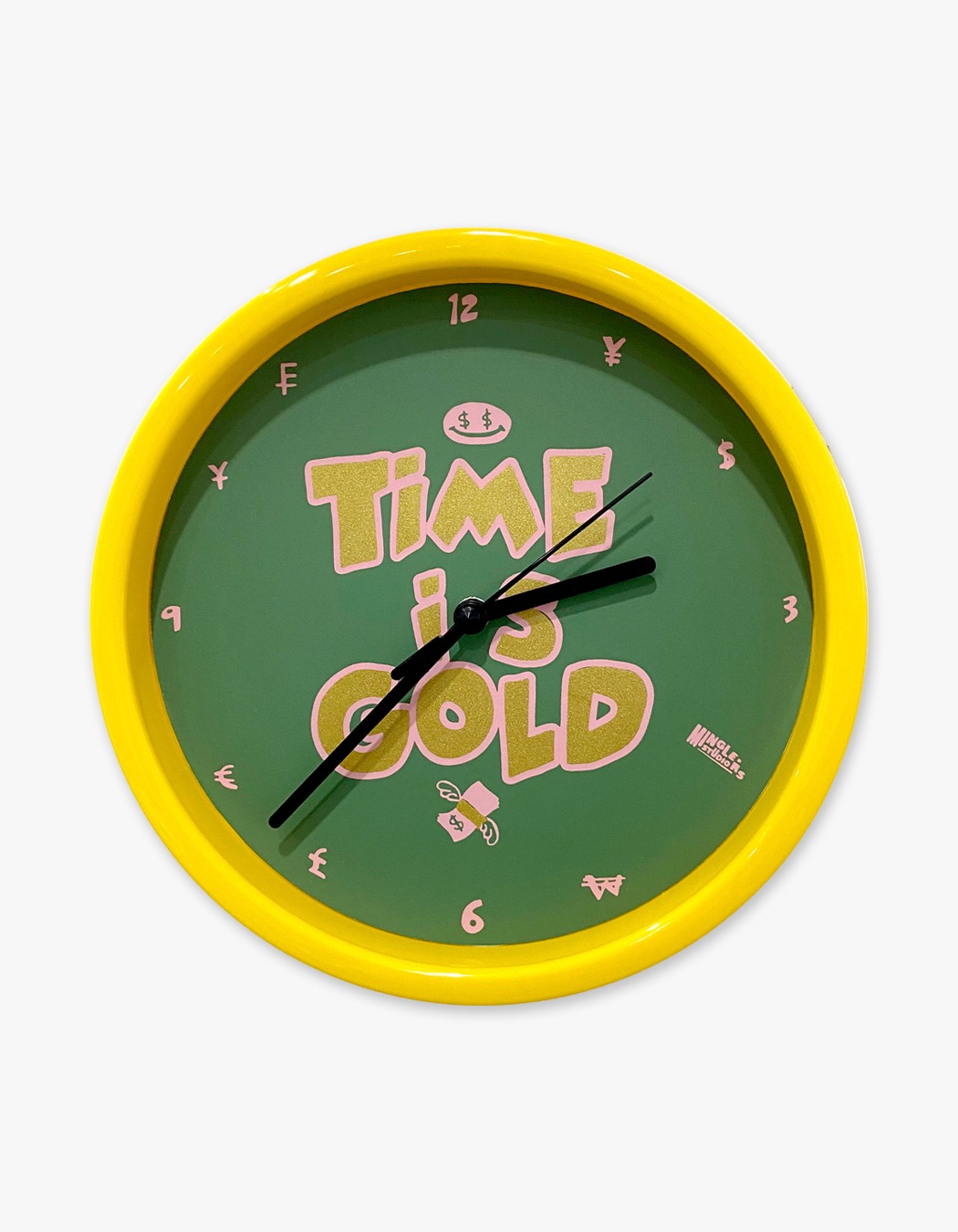 밍글러스스튜디오 Time Is Gold Clock - Green - 위시버킷