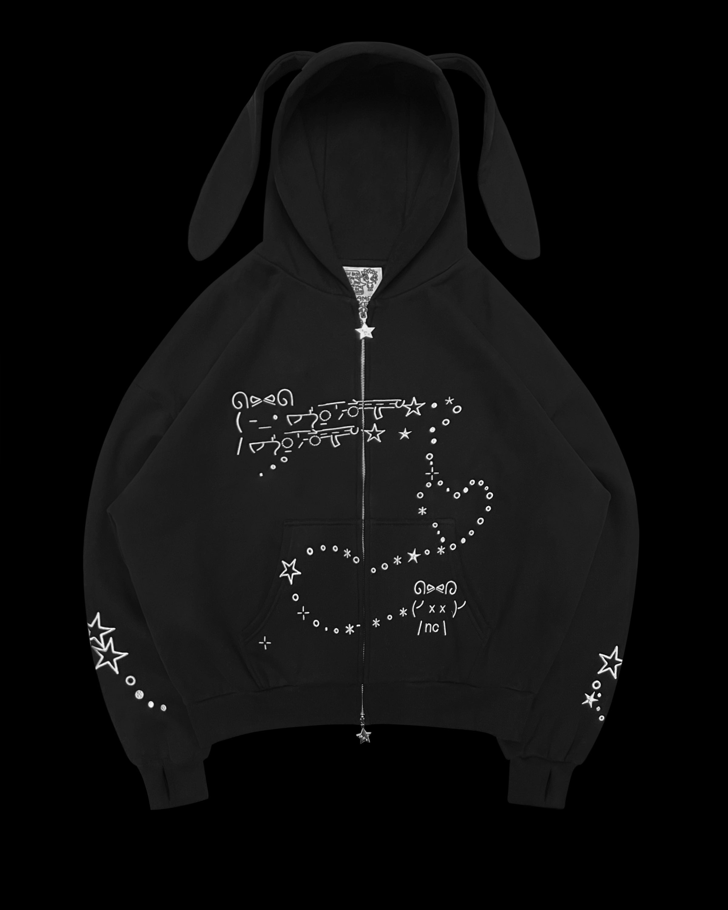 MALFUNCTION ZIP HOODIE 耳取り外し可能 NAMED COLLECTIVE】MALFUNCTION ZIP HOODIE 耳取り外し可能 (NAMED