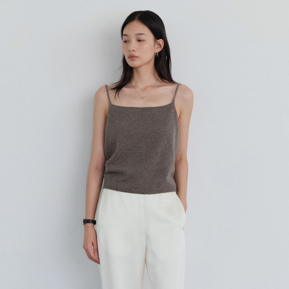 Astor Mocha Yak Wool Knit Top