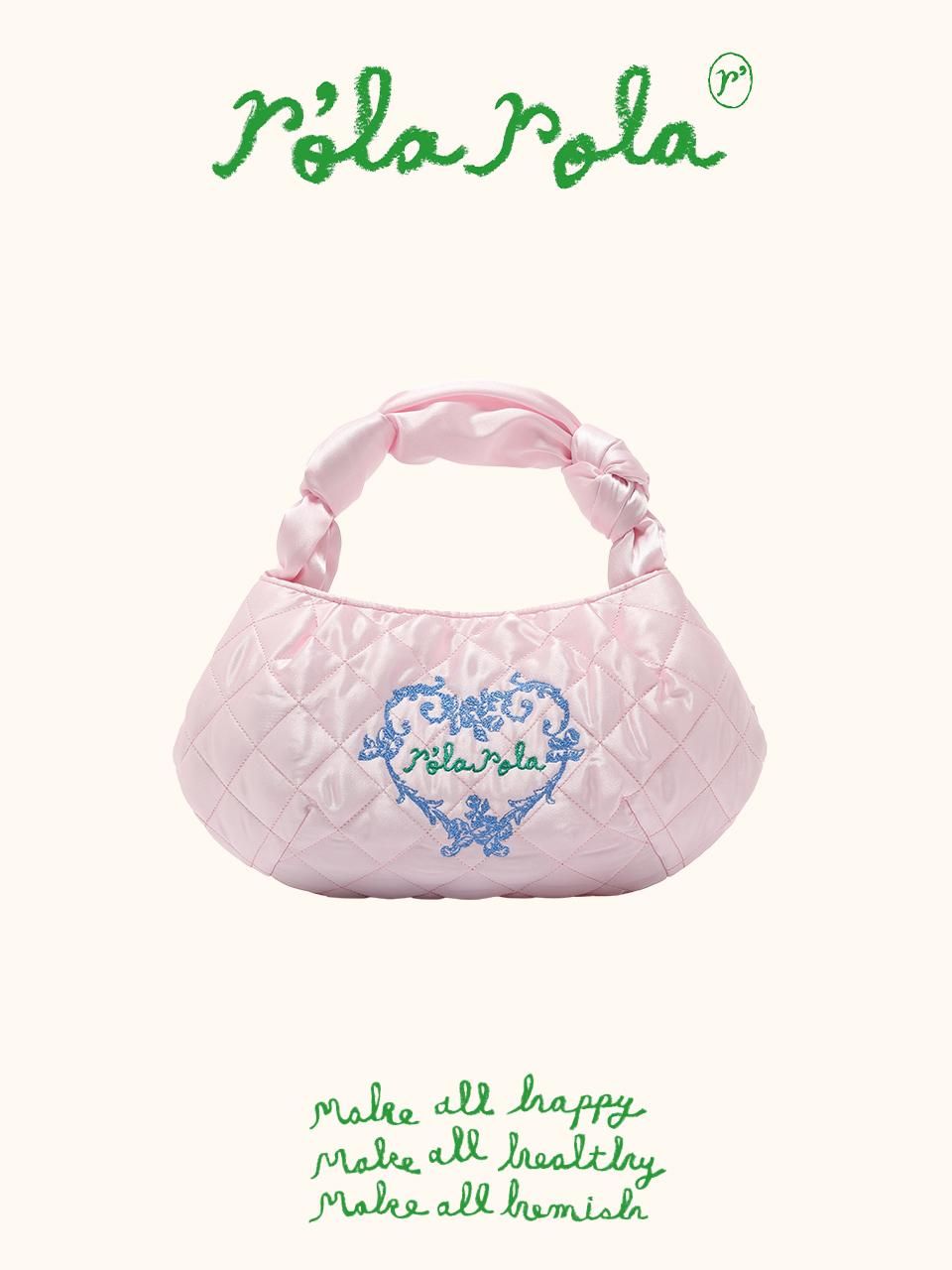 로라로라 ROLAROLA X SAKI SHOLDER BAG LIGHT PINK - 위시버킷