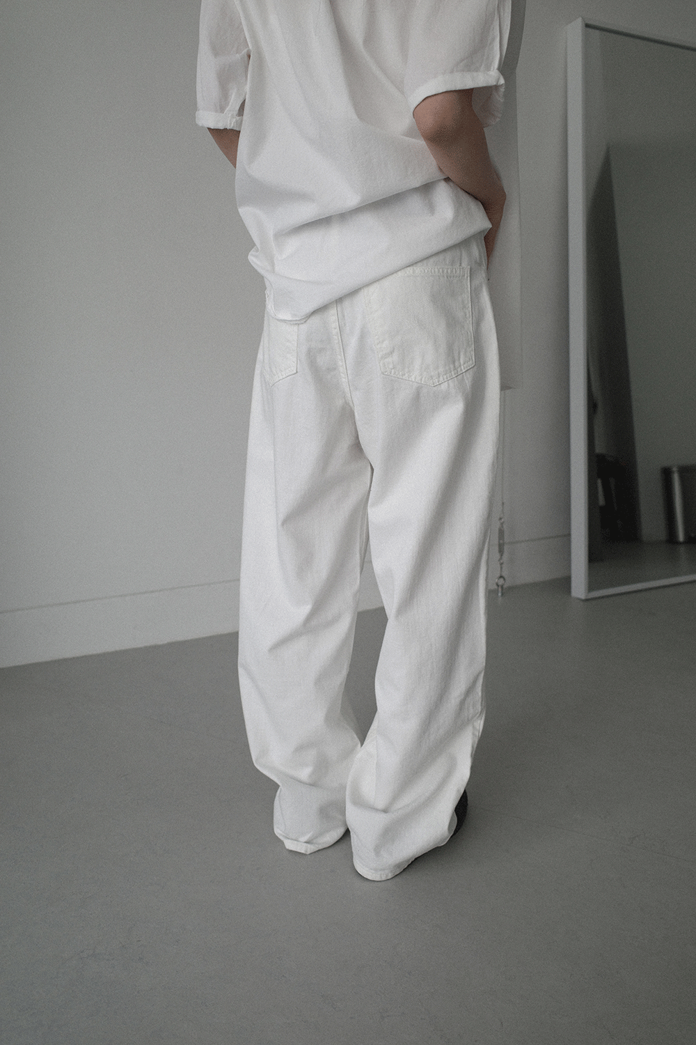 베이지나 COTTON WASHING WHITE JEANS 위시버킷