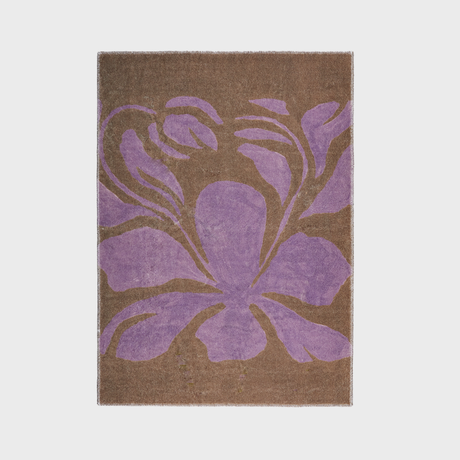 핀카 Art collection_Bold bloom rug lilac - 위시버킷