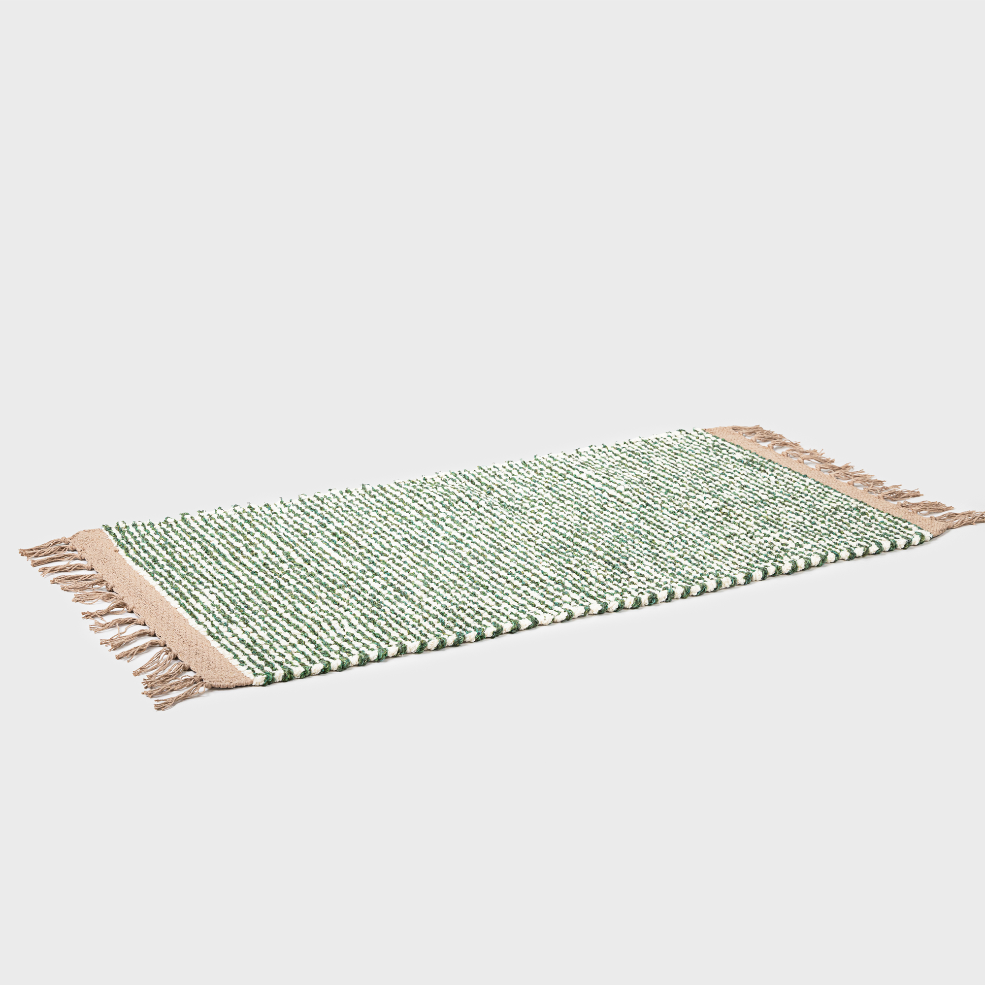 마이알레 Companhia Loom Popcorn Style Rug Green / Natural White - 위시버킷