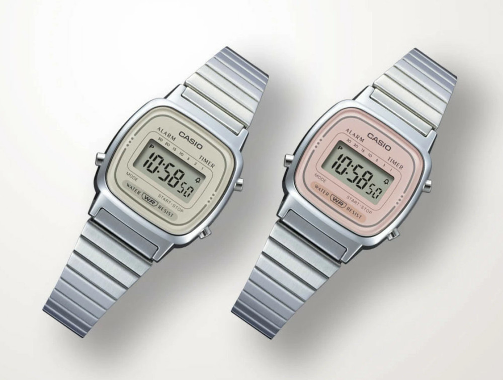 카시오 카시오 여자시계 일본빔즈 손목시계 핑크 베이지 CASIO LA670 방수시계 - 위시버킷