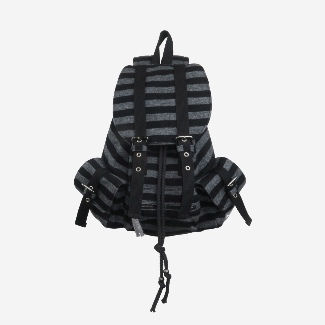 텐스댄스 Tense Dance Wool Stripe Backpack Black - 위시버킷