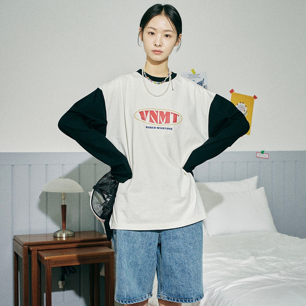 바니쉬먼트 Vintage VNMT long sleeve t-shirt_black - 위시버킷