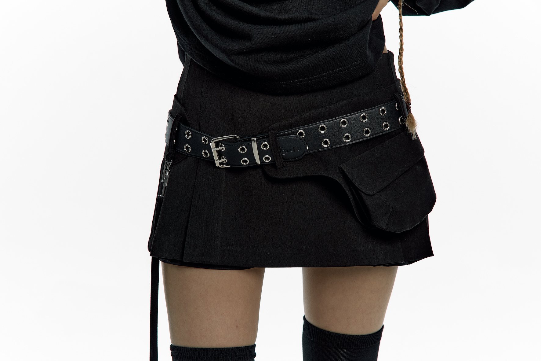 Kashiko★韓国★人気★Pleats Pocket Belt Mini Skirt 3色 Kashiko☆韓国☆人気☆Pleats Pocket Belt Mini Skirt 3色 ミニ