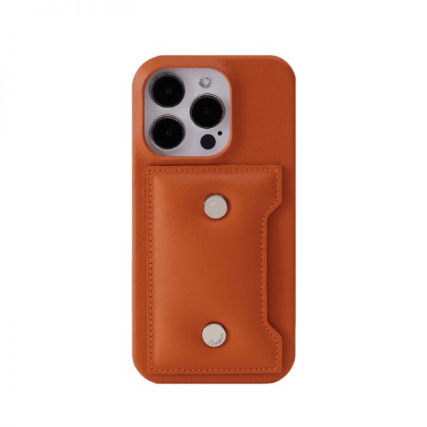 페넥 FENNEC CIRCLE PADDING iPHONE 14 CARD CASE DARK ORANGE - 위시버킷